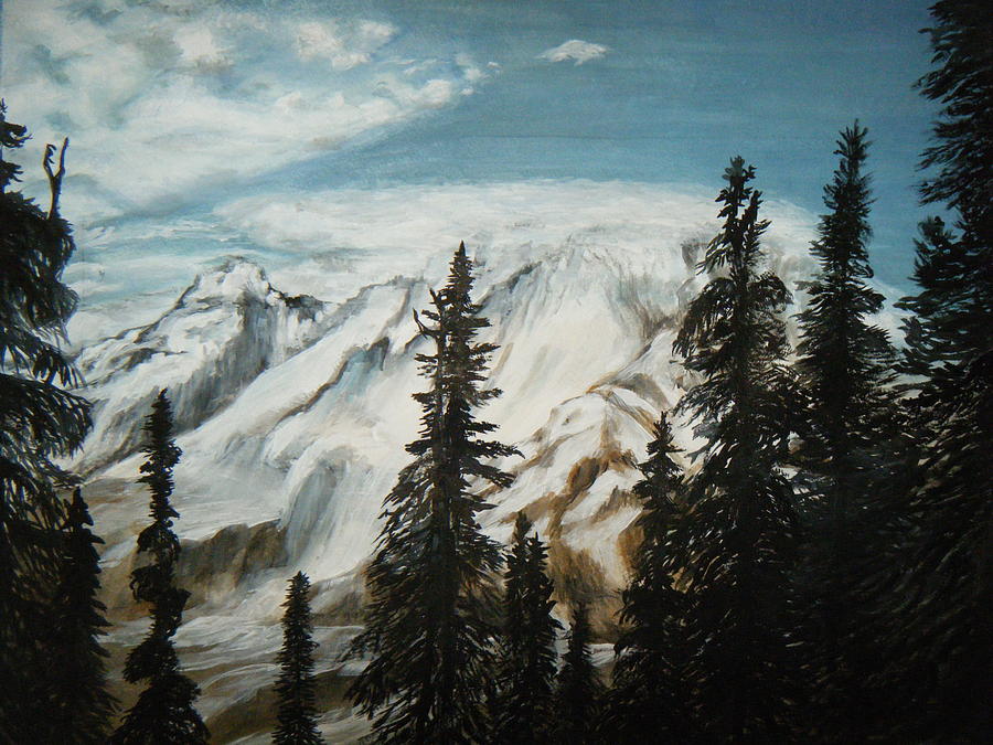 Washington State Drive -Series 2 Painting by Nancy L Jolicoeur