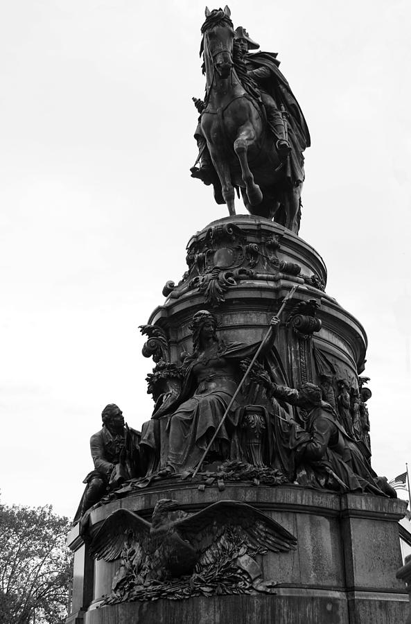 Washingtons Monument Bw Photograph