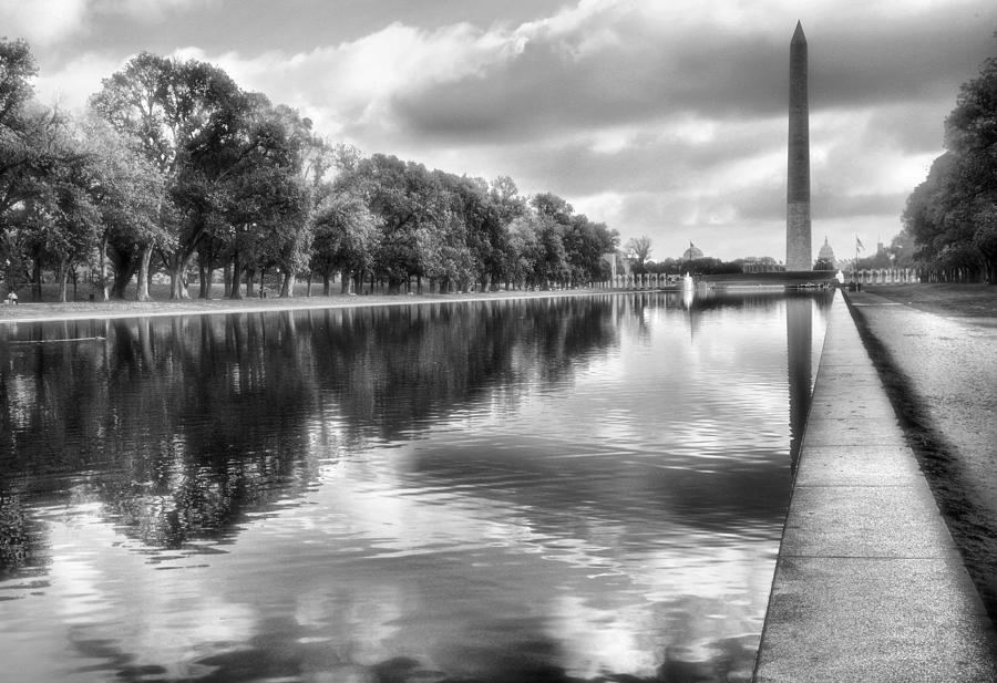 Washinton Monument and Reflecting Pool Photograph by Steven Ainsworth
