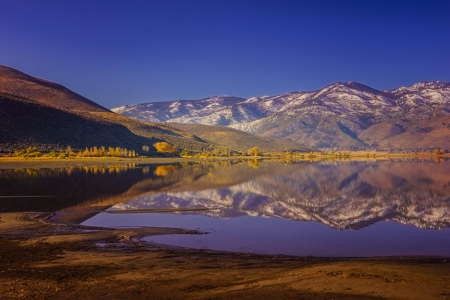 Washoe Lake in Late Fall Photograph by Janis Knight