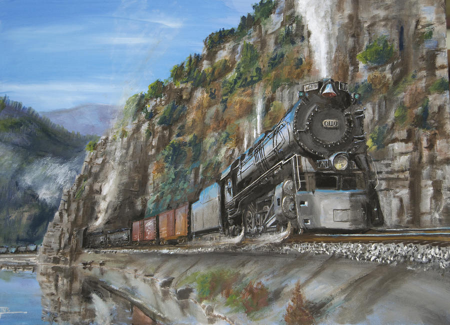 Train Painting - Wasp Rock Tunnel by Christopher Jenkins