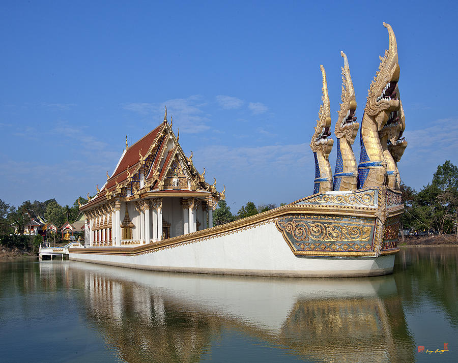 Wat Ban Na Muang Naga-headed River Barge Wiharn DTHU174 Photograph by Gerry Gantt