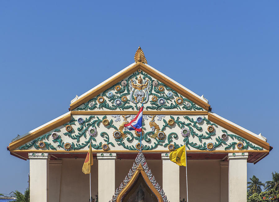 Wat Bang Phueng Phra Ubosot Gable DTHB1865 Photograph by Gerry Gantt