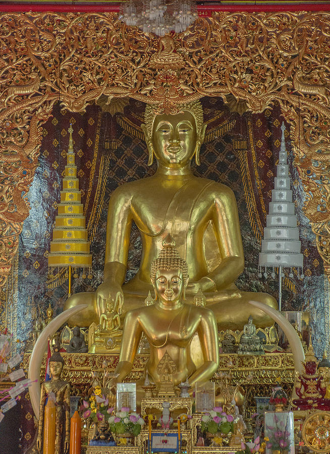 Wat Chai Monkol Phra Ubosot Buddha Images DTHCM0849 Photograph by Gerry Gantt