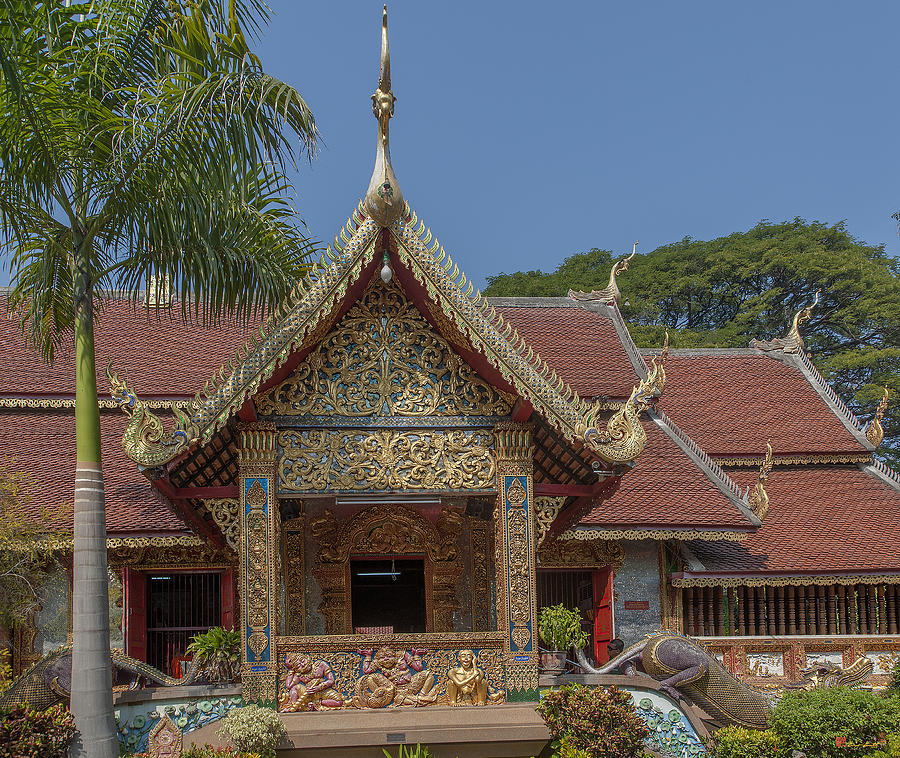 Wat Chai Monkol Phra Ubosot Side Entrance DTHCM0851 Photograph by Gerry Gantt