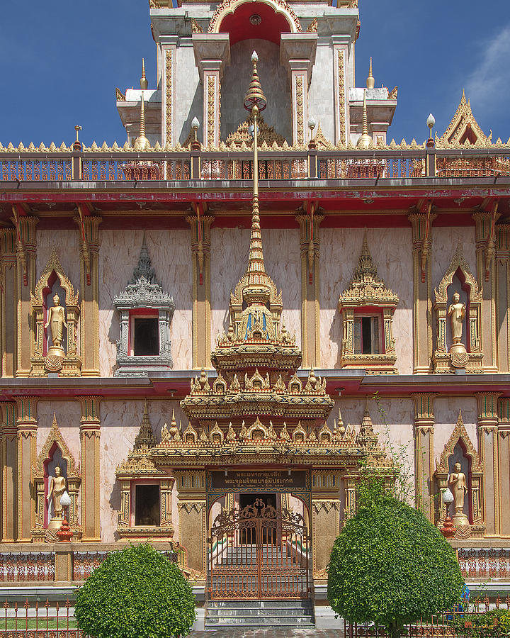 Wat Chalong Phramahathat Chedi Gate DTHP408 Photograph by Gerry Gantt