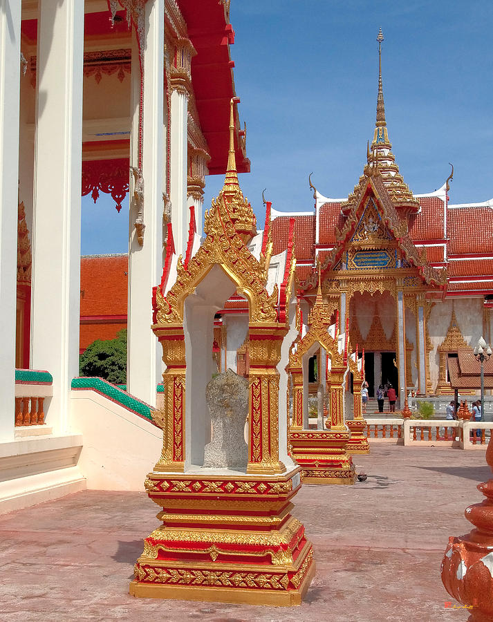 Wat Chalong Ubosot Sema Stones DTHP050 Photograph by Gerry Gantt