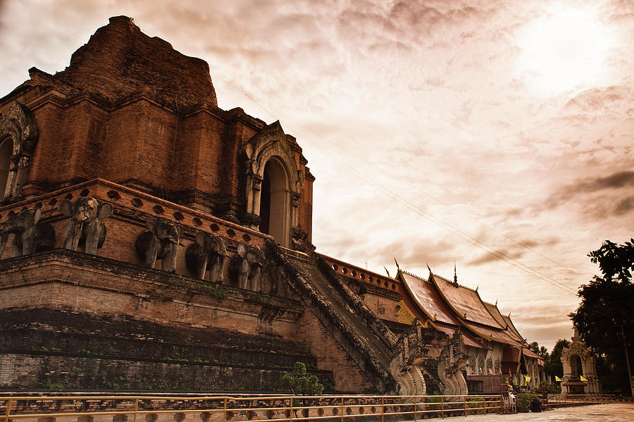 Wat Chedi Luang, Chiang Mai Thailand Photograph by Edenexposed