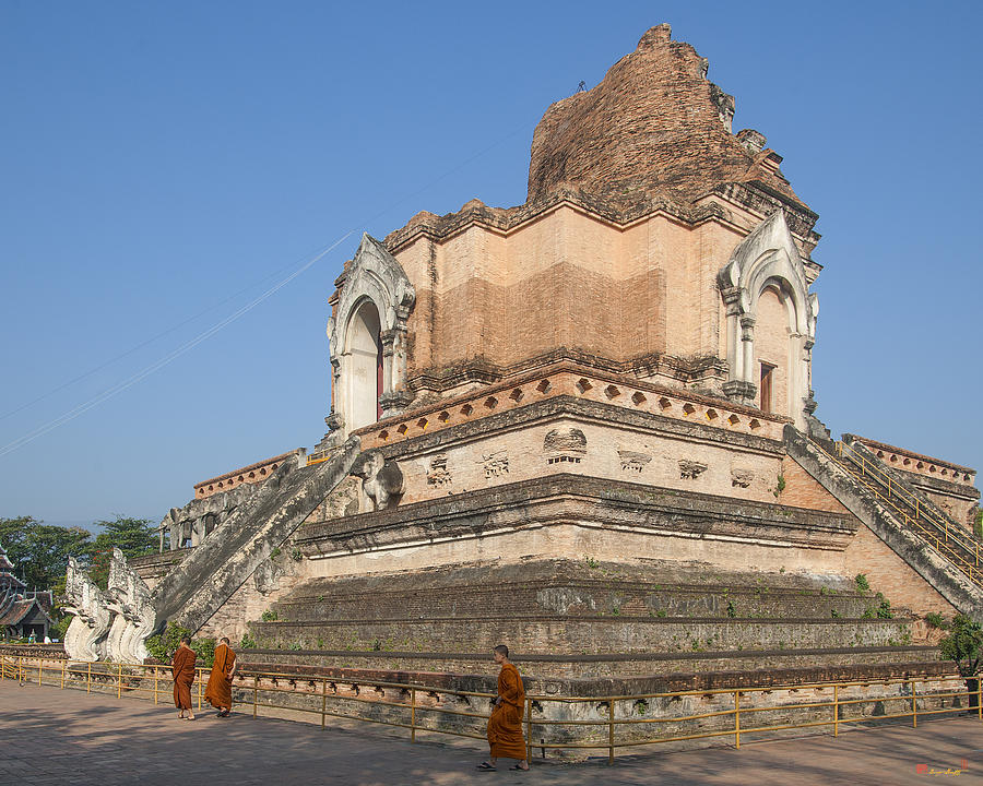 Wat Chedi Luang Phra Chedi Luang DTHCM0047 Photograph by Gerry Gantt