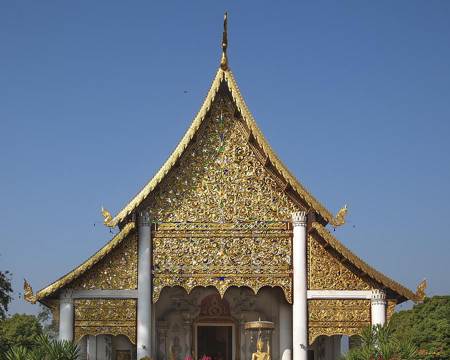Wat Chedi Luang Phra Wihan Gable DTHCM0032 Photograph by Gerry Gantt