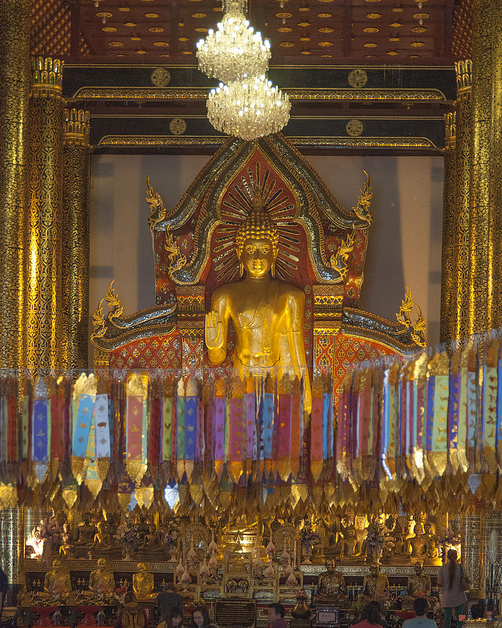 Wat Chedi Luang Phra Wiharn Interior DTHCM0042 Photograph by Gerry Gantt