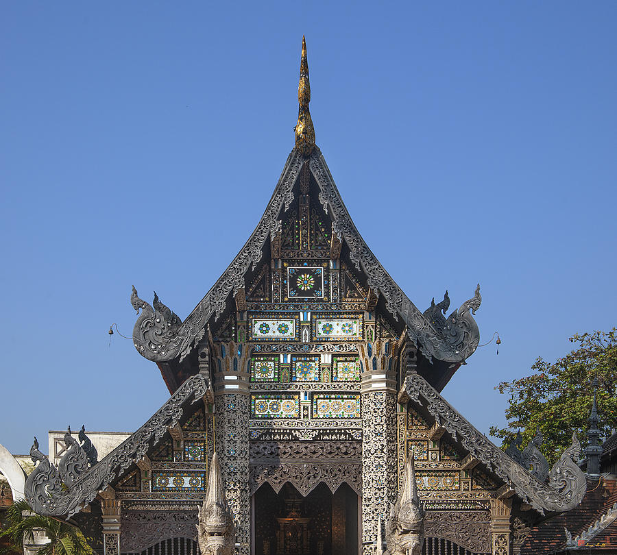 Wat Chedi Luang Venerable Acharn Mun Bhuridatto Wiharn Gable DTHCM59 Photograph by Gerry Gantt