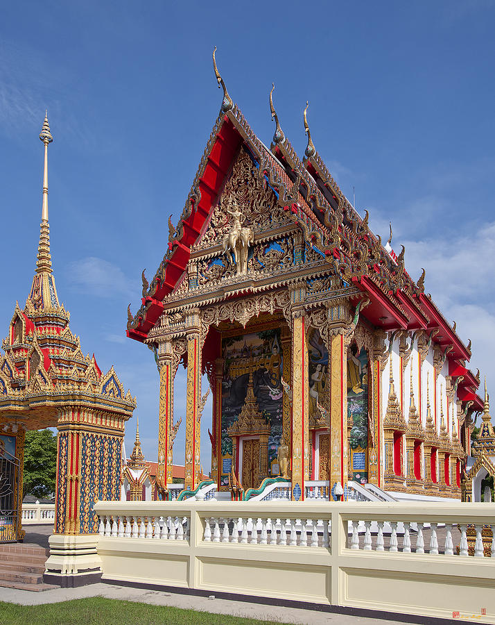 Wat Choeng Thalay Ordination Hall DTHP138 Photograph by Gerry Gantt