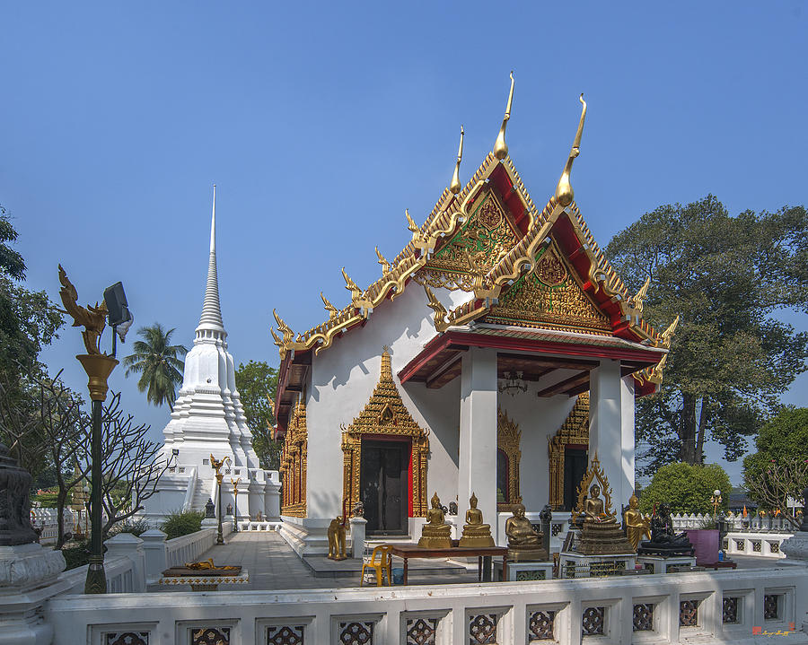 Wat Chumphon Nikayaram Phra Ubosot and Phra Chedi DTHA0122 Photograph by Gerry Gantt