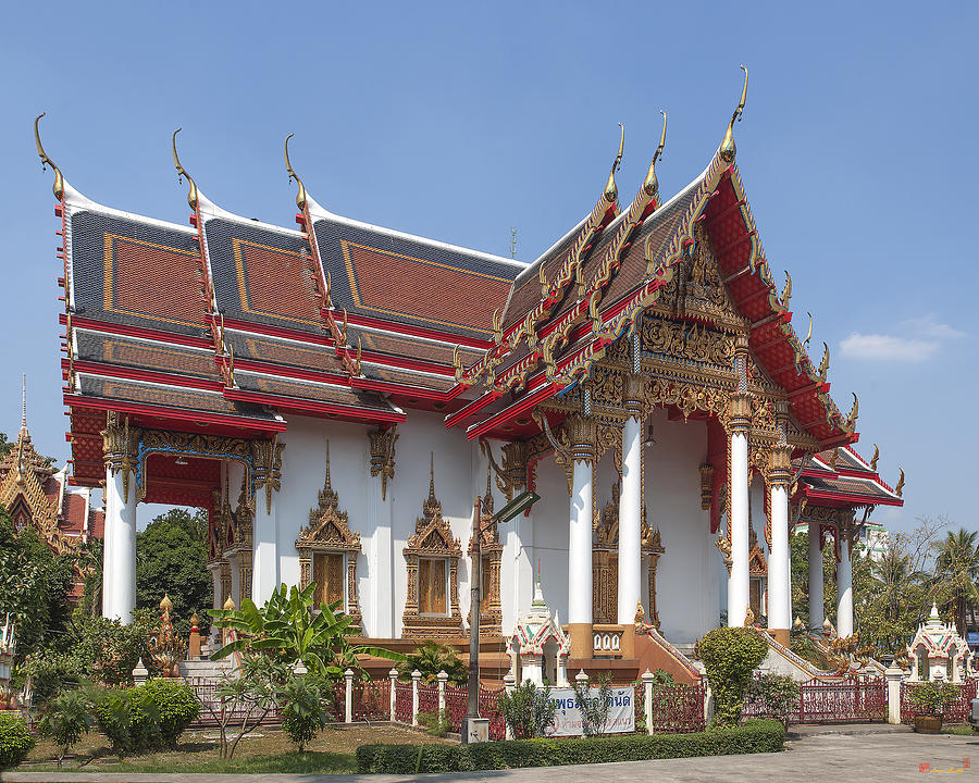 Wat Dokmai Phra Ubosot DTHB1773 Photograph by Gerry Gantt