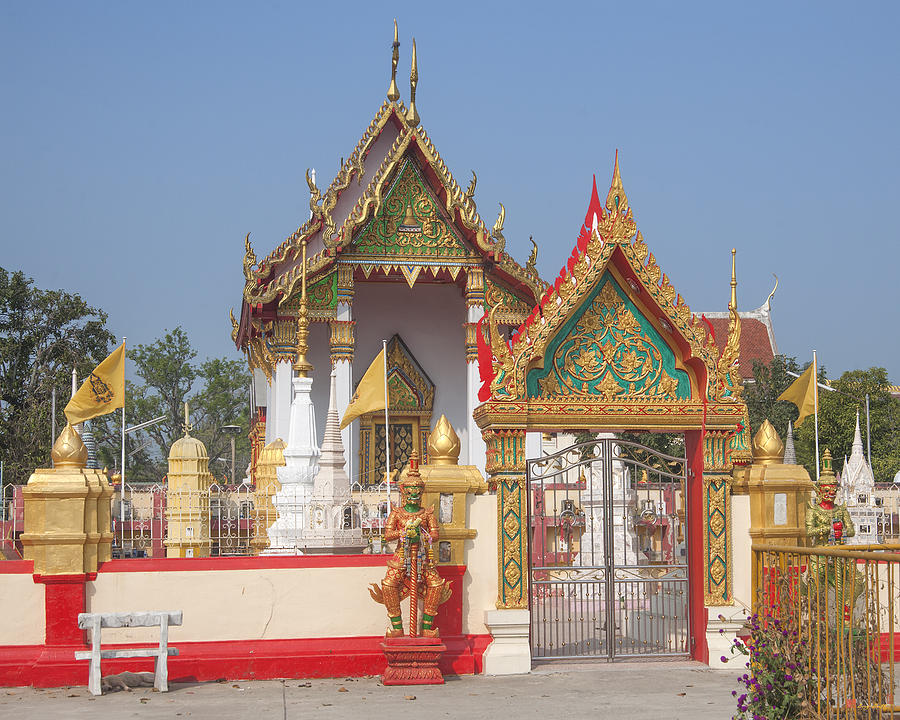Wat Kampaeng Phra Ubosot and Gate DTHA0142 Photograph by Gerry Gantt