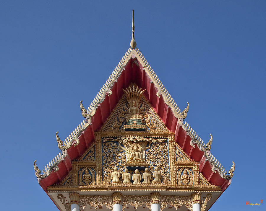 Wat Kan Luang Ubosot Gable DTHU429 Photograph by Gerry Gantt