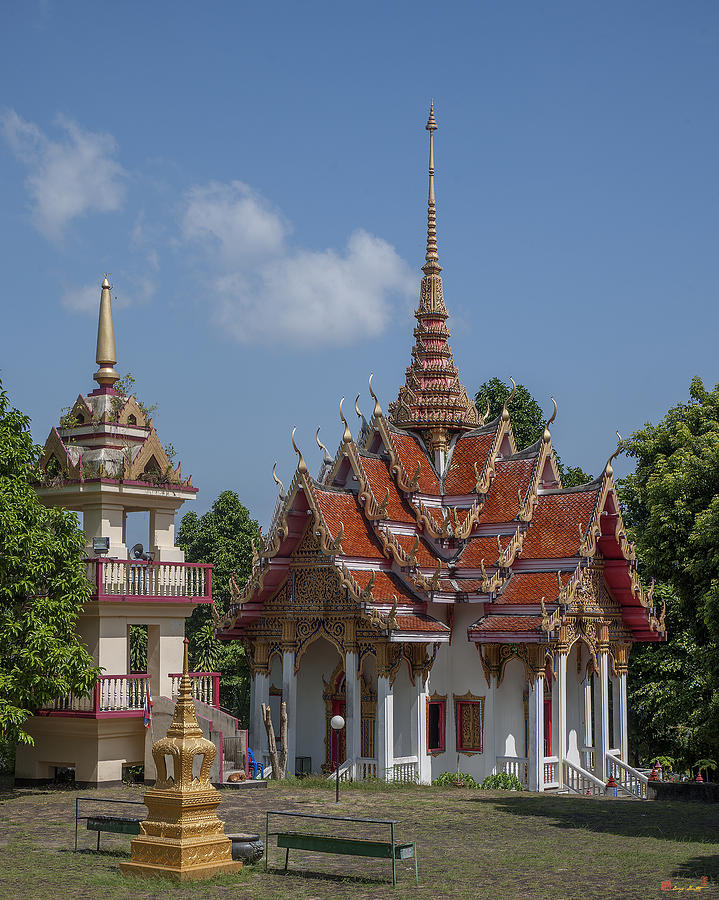 Wat Ket Ho Wihan and Bell Tower DTHP0616 Photograph by Gerry Gantt