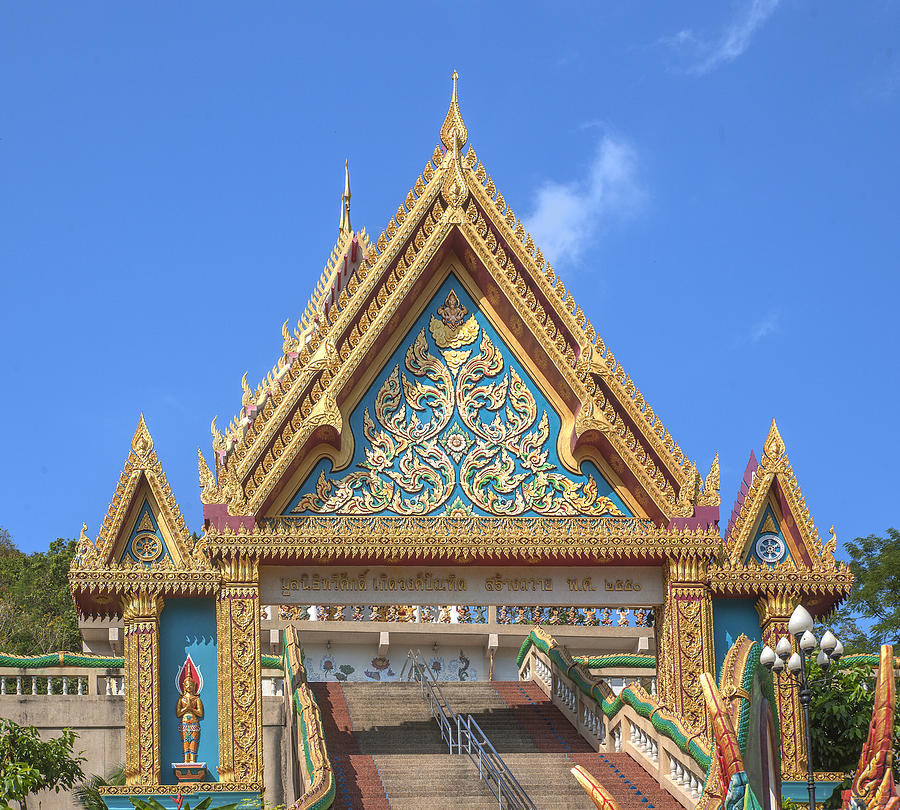 Wat Khao Rang Ubosot Gate DTHP0546 Photograph by Gerry Gantt