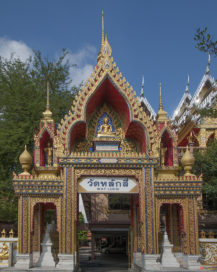 Wat Laksi Temple Gate DTHB1461 Photograph by Gerry Gantt