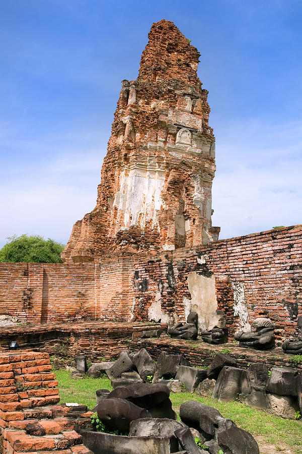 Wat Mahathat Temple in Ayutthaya Photograph by Artur Bogacki