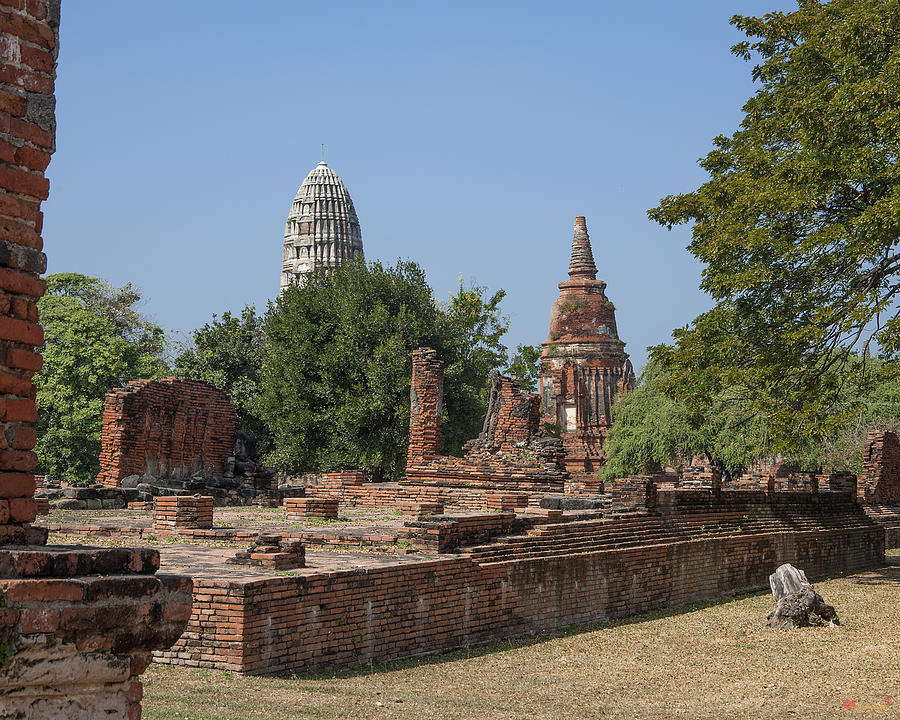 Scenic Photograph - Wat Mahathat Wihan Luang Ruins DTHA0243 by Gerry Gantt