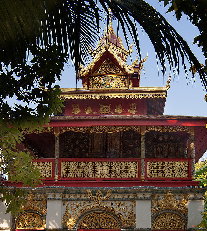 Wat Muen Larn Ho Trai Upper Level and Roof  DTHCM0285 Photograph by Gerry Gantt