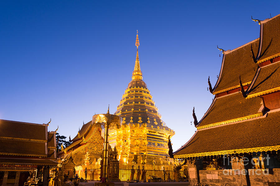 Wat Phra Doi Suthep temple - Chiang Mai - Thailand Photograph by Matteo Colombo