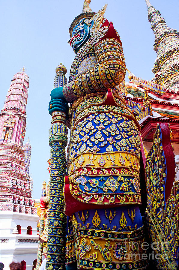 Wat Phra Kaew - Bangkok Photograph by Luciano Mortula