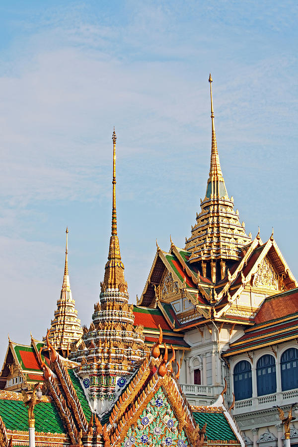 Wat Phra Kaew, Grand Palace, Bangkok Photograph by John W Banagan