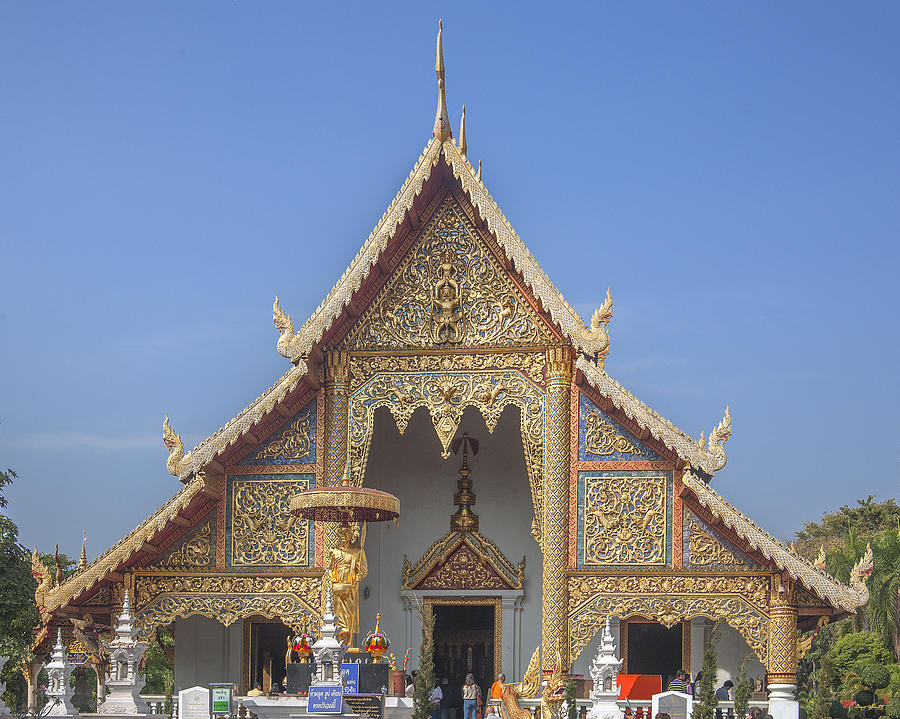 Wat Phra Singh Phra Wihan Luang Gable DTHCM0238 Photograph by Gerry Gantt