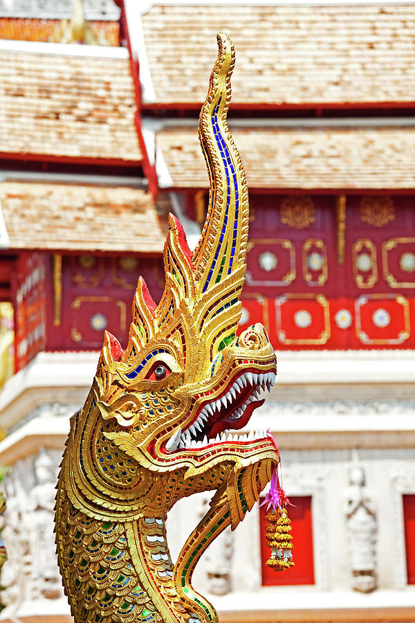 Wat Phra Singh Temple, Chiang Mai Photograph by John W Banagan