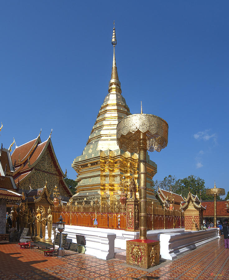 Wat Phratat Doi Suthep Golden Chedi DTHCM0002 Photograph by Gerry Gantt