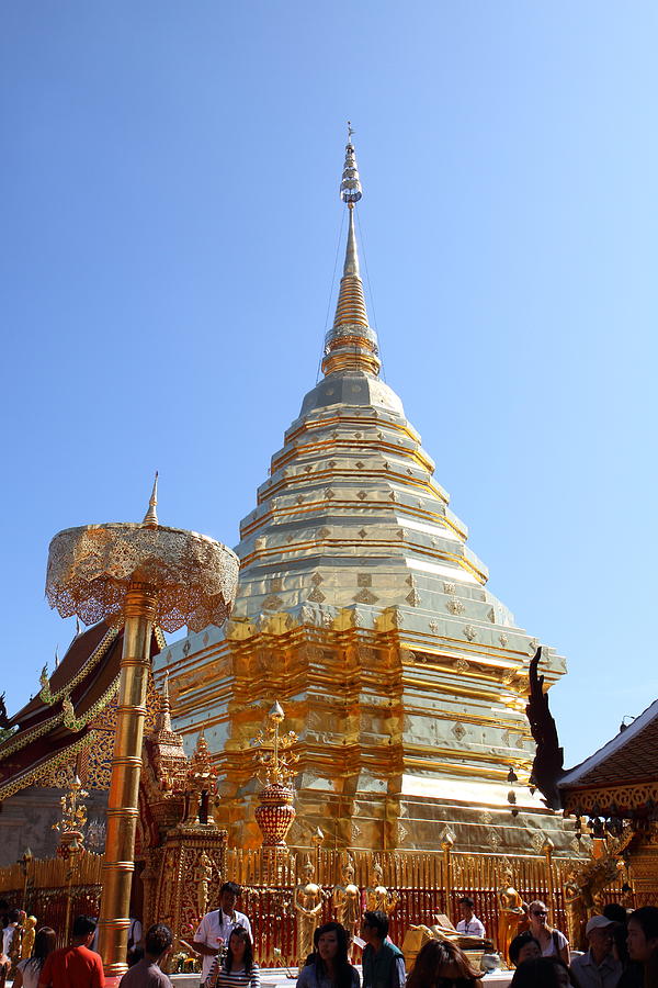 Chiang Photograph - Wat Phrathat Doi Suthep - Chiang Mai Thailand - 011327 by DC Photographer