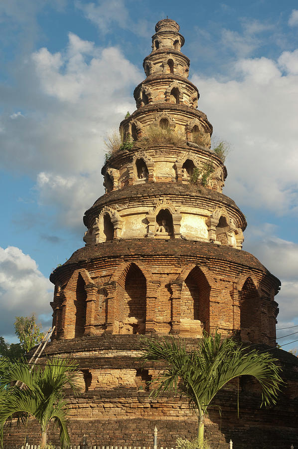 Wat Puak Hong, Stepped Chedi Photograph by John Elk