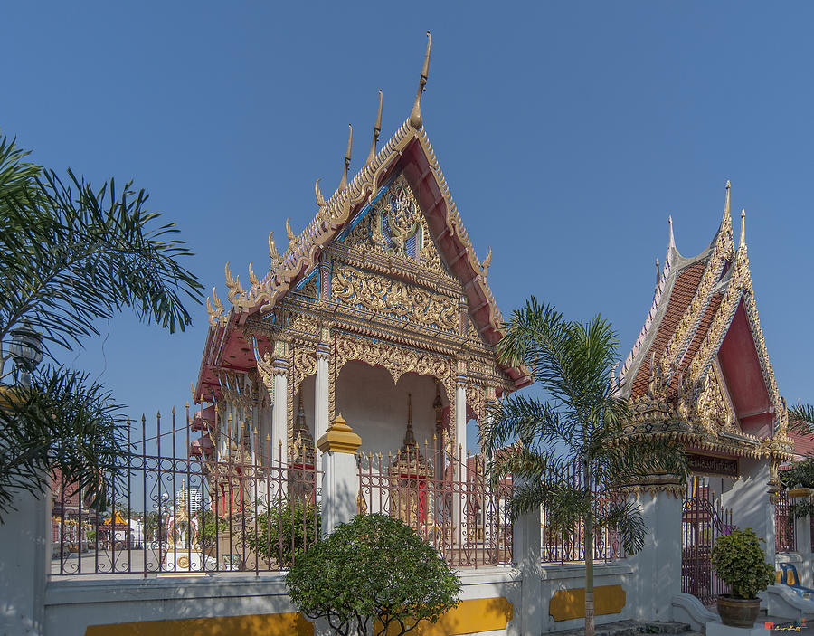 Wat Ratburana Phra Ubosot and Gate DTHB1830 Photograph by Gerry Gantt