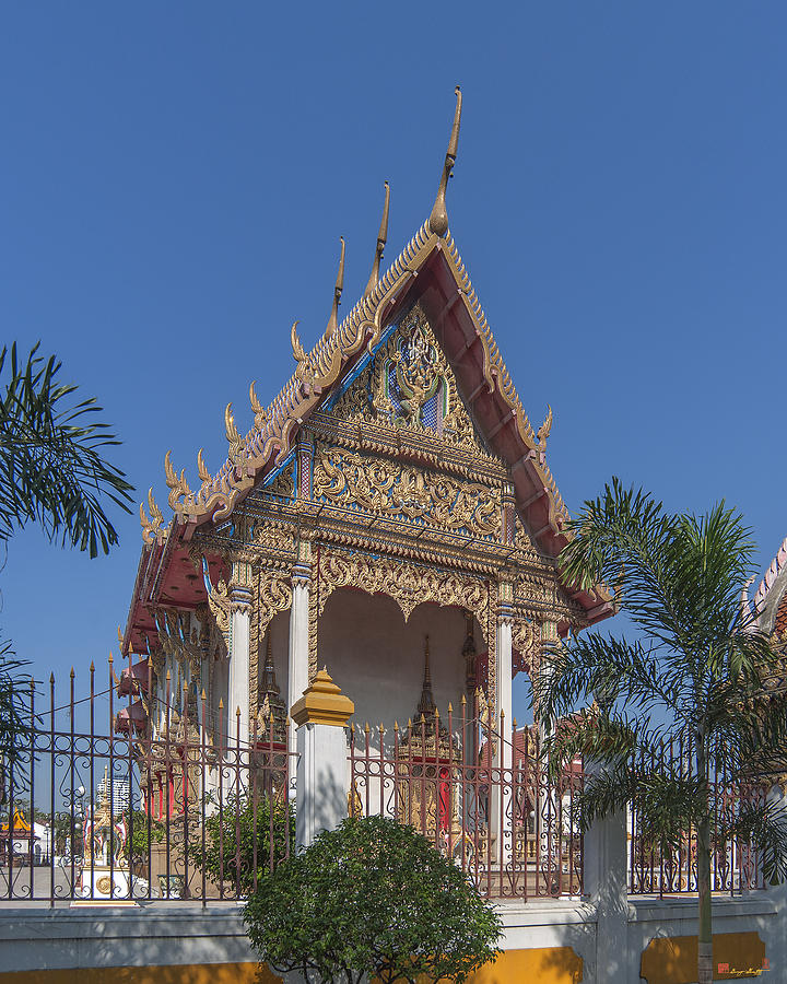 Wat Ratburana Phra Ubosot DTHB1831 Photograph by Gerry Gantt
