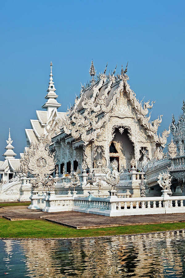 Wat Rong Khun, Chiang Rai, Thailand Photograph by John W Banagan