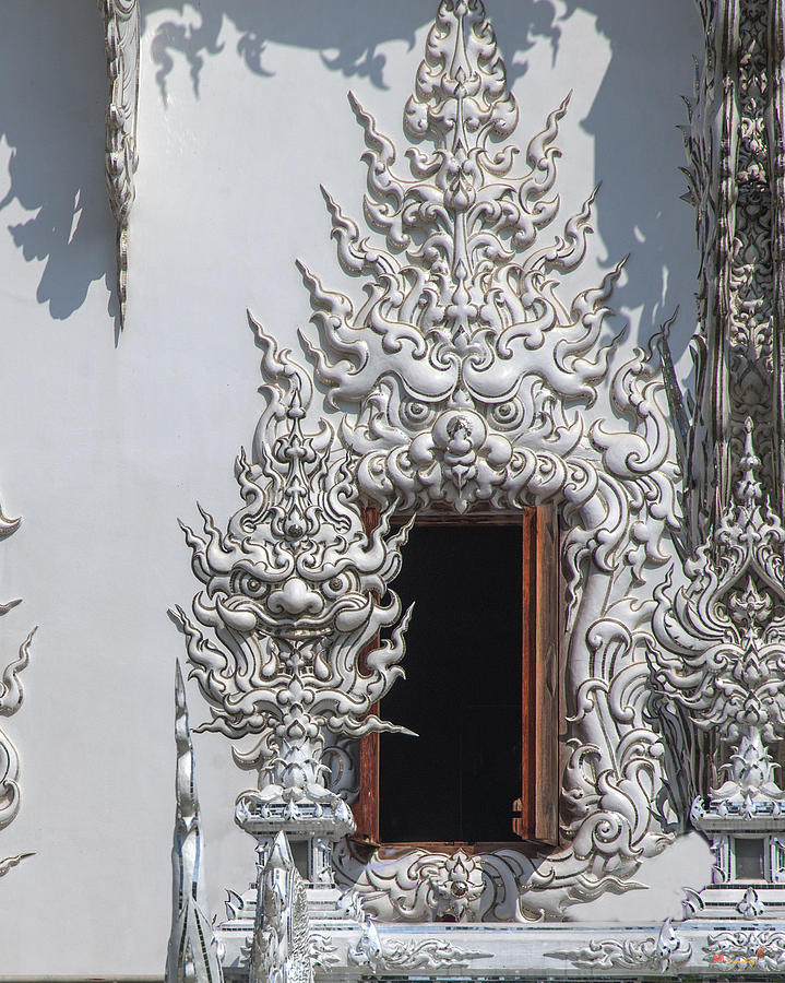Wat Rong Khun Ubosot Window DTHCR0042 Photograph by Gerry Gantt
