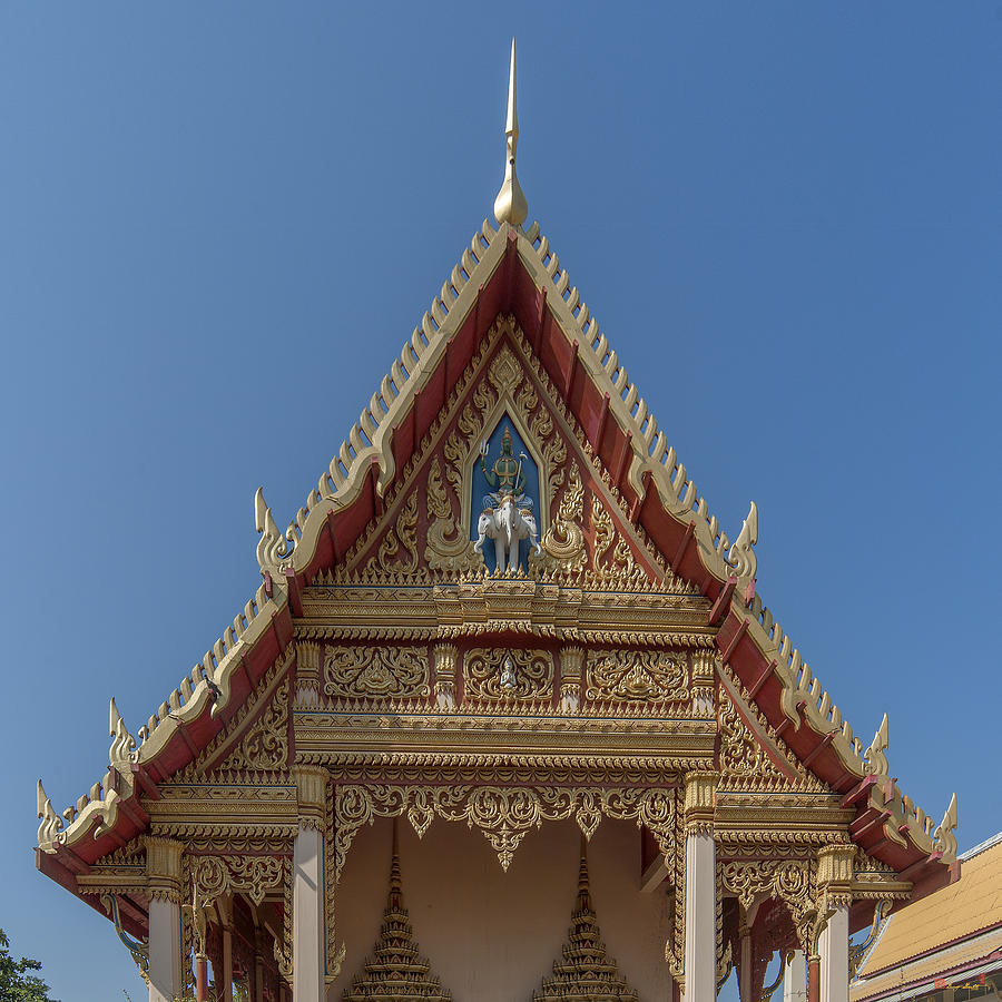 Wat Ruak Phra Ubosot Gable DTHB1840 Photograph by Gerry Gantt