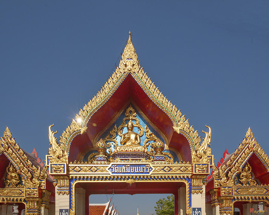 Wat Samian Nari Temple Gate DTHB1414 Photograph by Gerry Gantt