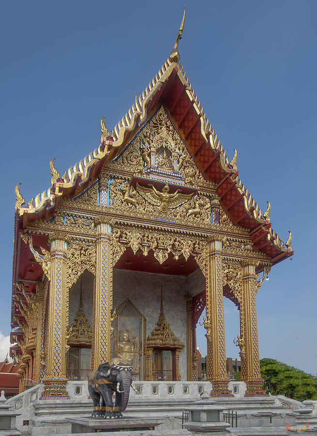 Wat Samian Nari Ubosot DTHB1395 Photograph by Gerry Gantt