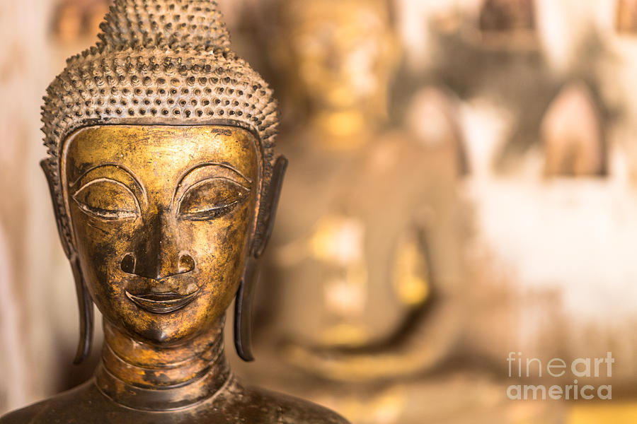 Architecture Photograph - Wat Si Saket Buddhas X by Jennifer Stinson