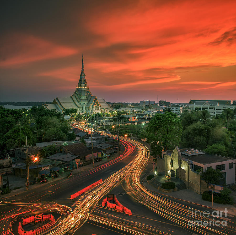Wat Sothon Photograph by Anek Suwannaphoom