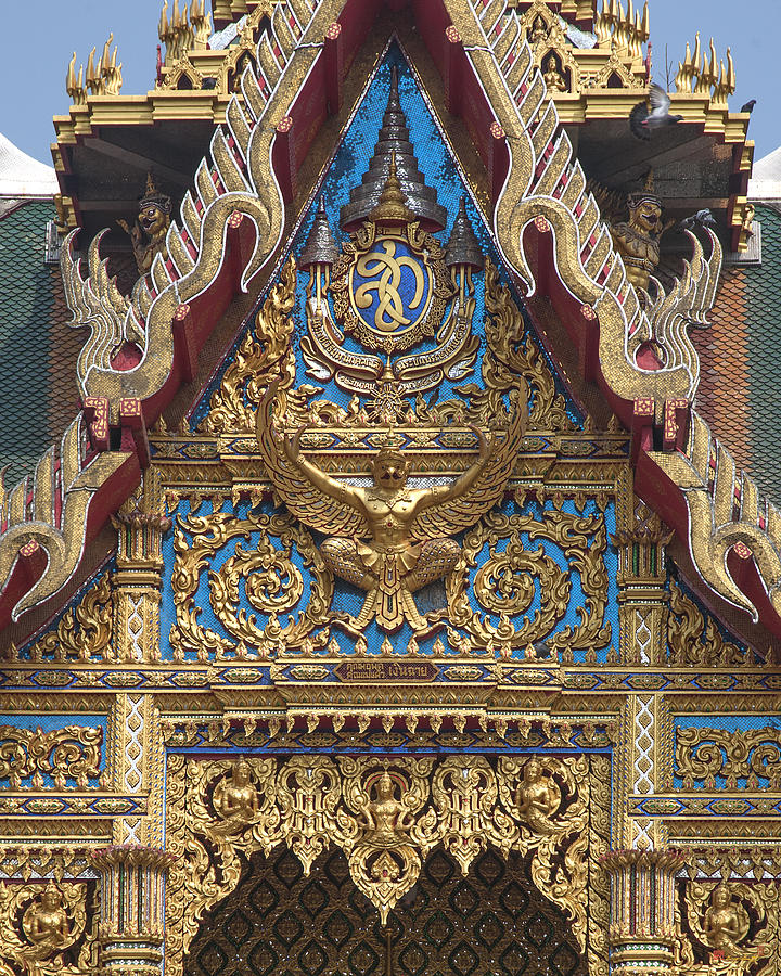 Wat Thung Setthi Ubosot Gable DTHB1545 Photograph by Gerry Gantt