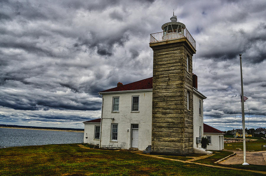 Landscape Photograph - Watch Hill Lighthouse by Raymond J Deuso