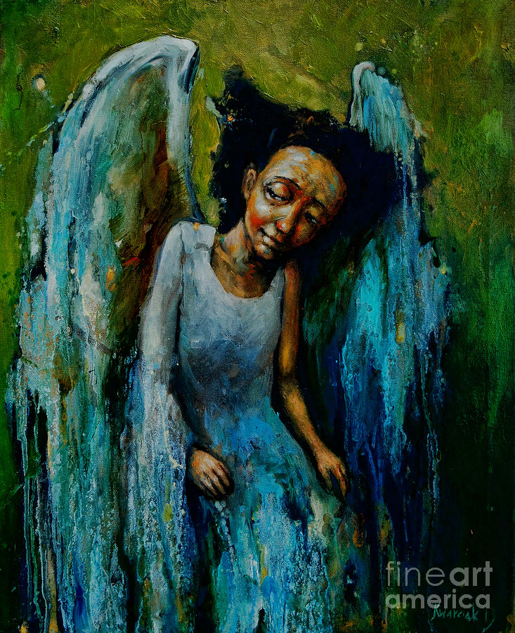 Watchful Angel Painting
