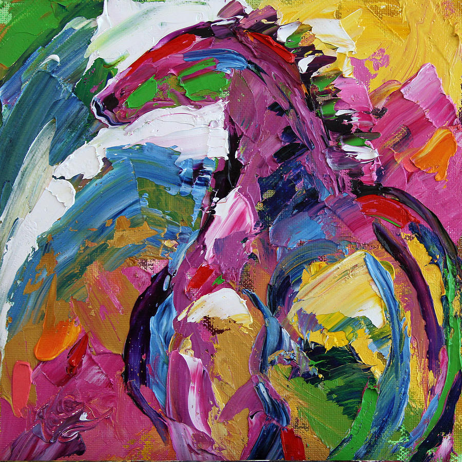 Watching Over . Horse 19 . 2014 Painting by Laurie Pace