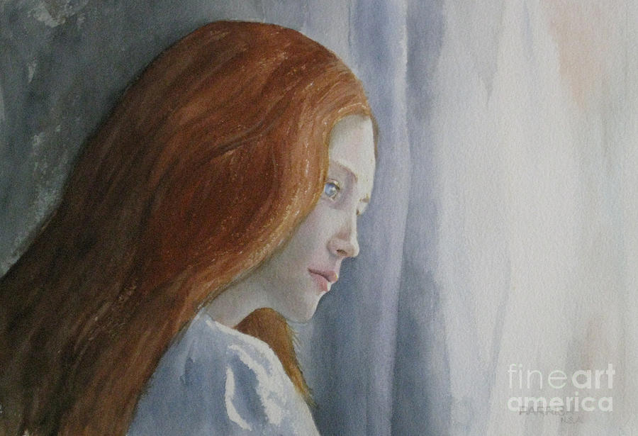 Portrait Painting - Watching by Parrish Hirasaki Portrait Painting - Watching by Parrish Hirasaki
