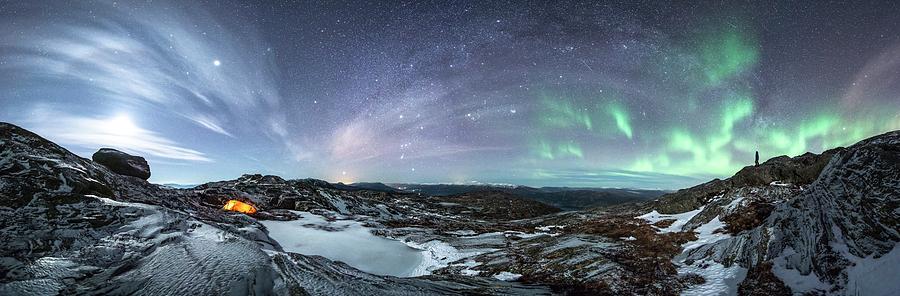 Watching The Aurora Borealis Photograph by Tommy Eliassen/science Photo Library